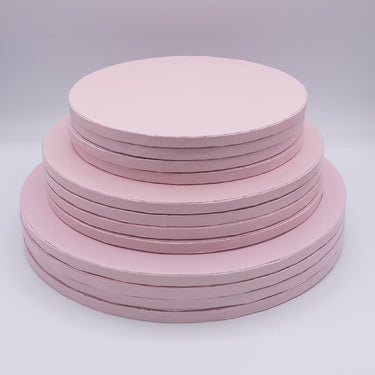 Base Alta Redonda Ø25cm- Rosa Claro